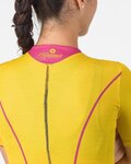 CASTELLI Cyklistický dres s krátkým rukávem - ANIMA FLOW - žlutá