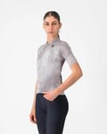 CASTELLI Cyklistický dres s krátkým rukávem - COSMIC VORTEX - šedá