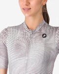 CASTELLI Cyklistický dres s krátkým rukávem - COSMIC VORTEX - šedá