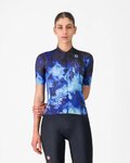 CASTELLI Cyklistický dres s krátkým rukávem - COSMIC VORTEX - modrá