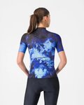 CASTELLI Cyklistický dres s krátkým rukávem - COSMIC VORTEX - modrá