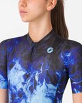 CASTELLI Cyklistický dres s krátkým rukávem - COSMIC VORTEX - modrá