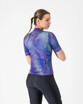 CASTELLI Cyklistický dres s krátkým rukávem - COSMIC VORTEX - fialová