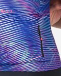 CASTELLI Cyklistický dres s krátkým rukávem - COSMIC VORTEX - fialová