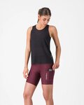 CASTELLI Cyklistické kalhoty krátké bez laclu - COMFORT TRAVEL - bordó