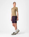 CASTELLI Cyklistický dres s krátkým rukávem - UNLIMITED 2 W - hnědá