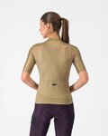 CASTELLI Cyklistický dres s krátkým rukávem - UNLIMITED 2 W - hnědá