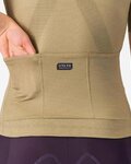 CASTELLI Cyklistický dres s krátkým rukávem - UNLIMITED 2 W - hnědá