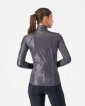 CASTELLI Cyklistická větruodolná bunda - ARIA SHELL 2 W - šedá