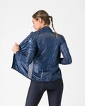 CASTELLI Cyklistická větruodolná bunda - ARIA SHELL 2 W - modrá