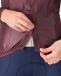 CASTELLI Cyklistická větruodolná bunda - ARIA SHELL 2 W - bordó