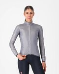 CASTELLI Cyklistická větruodolná bunda - ARIA SHELL 2 W - stříbrná