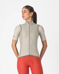 CASTELLI Cyklistická vesta - ARIA 2 W - béžová