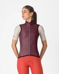 CASTELLI Cyklistická vesta - ARIA 2 W - bordó
