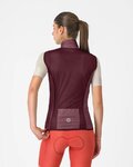 CASTELLI Cyklistická vesta - ARIA 2 W - bordó