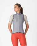 CASTELLI Cyklistická vesta - ARIA 2 W - stříbrná