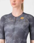 CASTELLI Cyklistický dres s krátkým rukávem - RACE 8S W - šedá