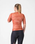 CASTELLI Cyklistický dres s krátkým rukávem - RACE 8S W - červená