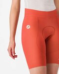 CASTELLI Cyklistické kalhoty krátké bez laclu - ESPRESSO 2 W - červená
