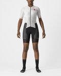 CASTELLI Cyklistická kombinéza - FREE SANREMO 2 W - bílá/černá