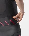 CASTELLI Cyklistická kombinéza - FREE SANREMO 2 W - černá/růžová