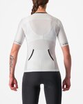 CASTELLI Cyklistický dres s krátkým rukávem - FREE SPEED 2W RACE - bílá/černá
