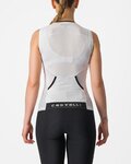CASTELLI Cyklistický dres bez rukávů - FREE W TRI - bílá/černá