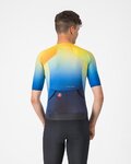 CASTELLI Cyklistický dres s krátkým rukávem - FREE SPEED 3 RACE TOP - modrá/žlutá