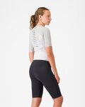 CASTELLI Cyklistická kombinéza - FREE SANREMO 3 W SUIT SHORT SLEEVE - bílá/stříbrná/černá