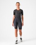 CASTELLI Cyklistická kombinéza - CORE TRI W SUIT SHORT SLEEVE - černá