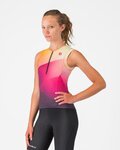 CASTELLI Cyklistický dres bez rukávů - FREE SPEED 3 W TOP - vícebarevná
