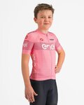 CASTELLI Cyklistický dres s krátkým rukávem - #GIRO107 KID - růžová