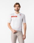 CASTELLI Cyklistický dres s krátkým rukávem - GIRO109 ROME - bílá/červená