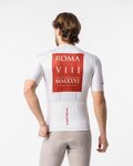 CASTELLI Cyklistický dres s krátkým rukávem - GIRO109 ROME - bílá/červená