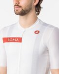 CASTELLI Cyklistický dres s krátkým rukávem - GIRO109 ROME - bílá/červená