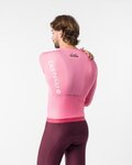 CASTELLI Cyklistický dres s dlouhým rukávem letní - GIRO109 CORRETTO LS - růžová