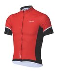 BBB Cyklistický dres s krátkým rukávem - COMFORTFIT - červená/černá