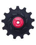 BBB kladky pro přehazovačku - ROLLERBOYS CERAMIC 11T, 13T - červená/černá