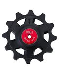 BBB kladky pro přehazovačku - ROLLERBOY CERAMIC 12T SR - červená/černá