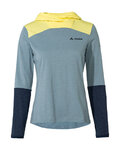 VAUDE Cyklistický dres s dlouhým rukávem zimní - TREMALDO - světle modrá/modrá/žlutá
