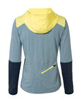 VAUDE Cyklistický dres s dlouhým rukávem zimní - TREMALDO - světle modrá/modrá/žlutá