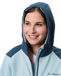 VAUDE Cyklistická větruodolná bunda - QIMSA SOFTSHELL - modrá