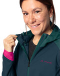 VAUDE Cyklistická větruodolná bunda - QIMSA SOFTSHELL - modrá