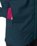 VAUDE Cyklistická větruodolná bunda - QIMSA SOFTSHELL - modrá