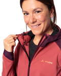VAUDE Cyklistická větruodolná bunda - QIMSA SOFTSHELL - červená