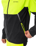 VAUDE Cyklistická větruodolná bunda - QIMSA SOFTSHELL - černá/žlutá