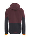 VAUDE Cyklistická větruodolná bunda - QIMSA SOFTSHELL - bordó/černá