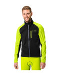 VAUDE Cyklistická větruodolná bunda - POSTA SOFTSHELL VI - žlutá/černá