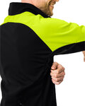 VAUDE Cyklistická větruodolná bunda - POSTA SOFTSHELL VI - žlutá/černá