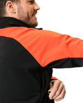 VAUDE Cyklistická větruodolná bunda - POSTA SOFTSHELL VI - červená/černá